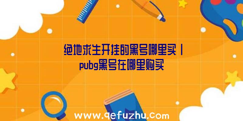 「绝地求生开挂的黑号哪里买」|pubg黑号在哪里购买